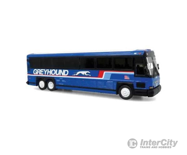 Iconic Replicas HO 870620 MCI D4000 Coach - Assembled - Greyhound (blue white red black) Cars & Trucks