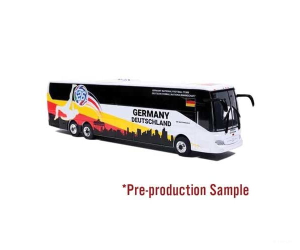 Iconic Replicas HO 870721 Mercedes-Benz Tourrider Coach Bus - Assembled - World Cup Germany Soccer Team (white yellow
