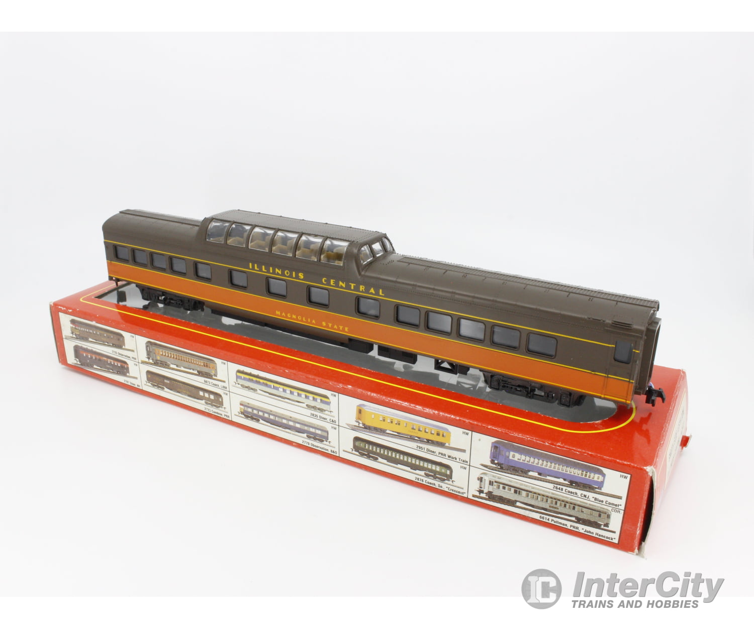 International Hobby Corp. 2872 Ho Smooth Side Vista Dome Passenger Car Illinois Central (Ic) Cars