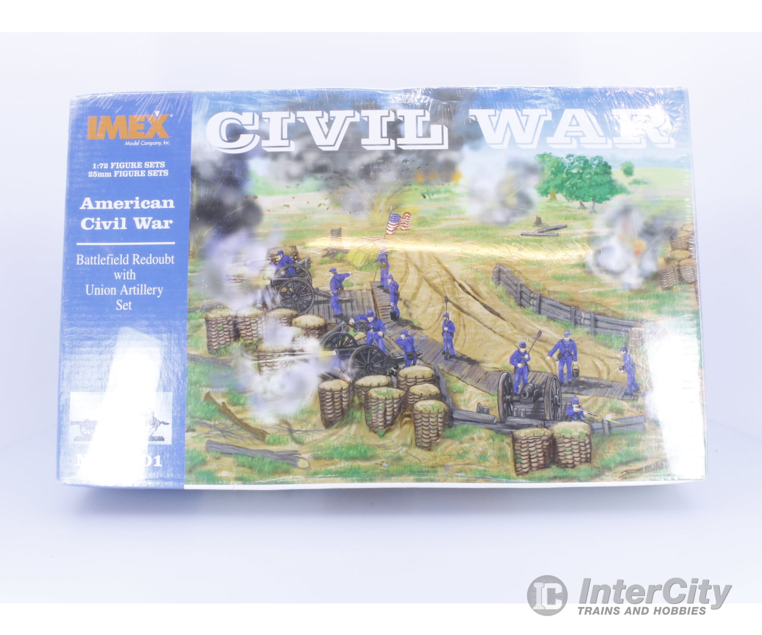 IMEX 72101 OO American Civil War Battlefield Redoubt with Union Artillery Set Figures