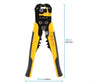 InterCity Trains Adjustable Side Pull Wire Stripper 10 to 24AWG with Crimper & Cutter Tools