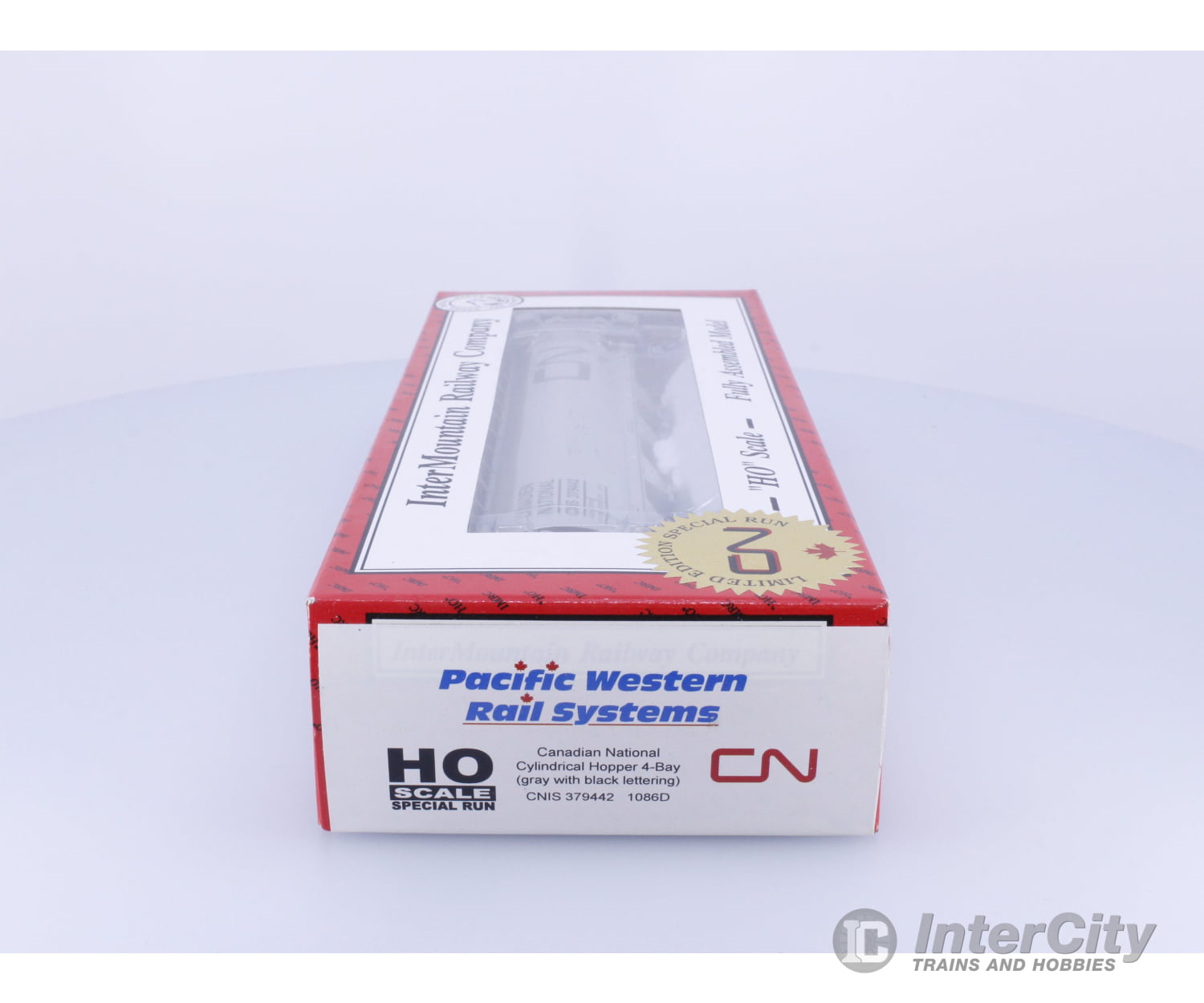InterMountain 1086D HO 4 Bay Cylindrical Hopper PWRS Limited Edition Canadian National (CN) 379442 Freight Cars
