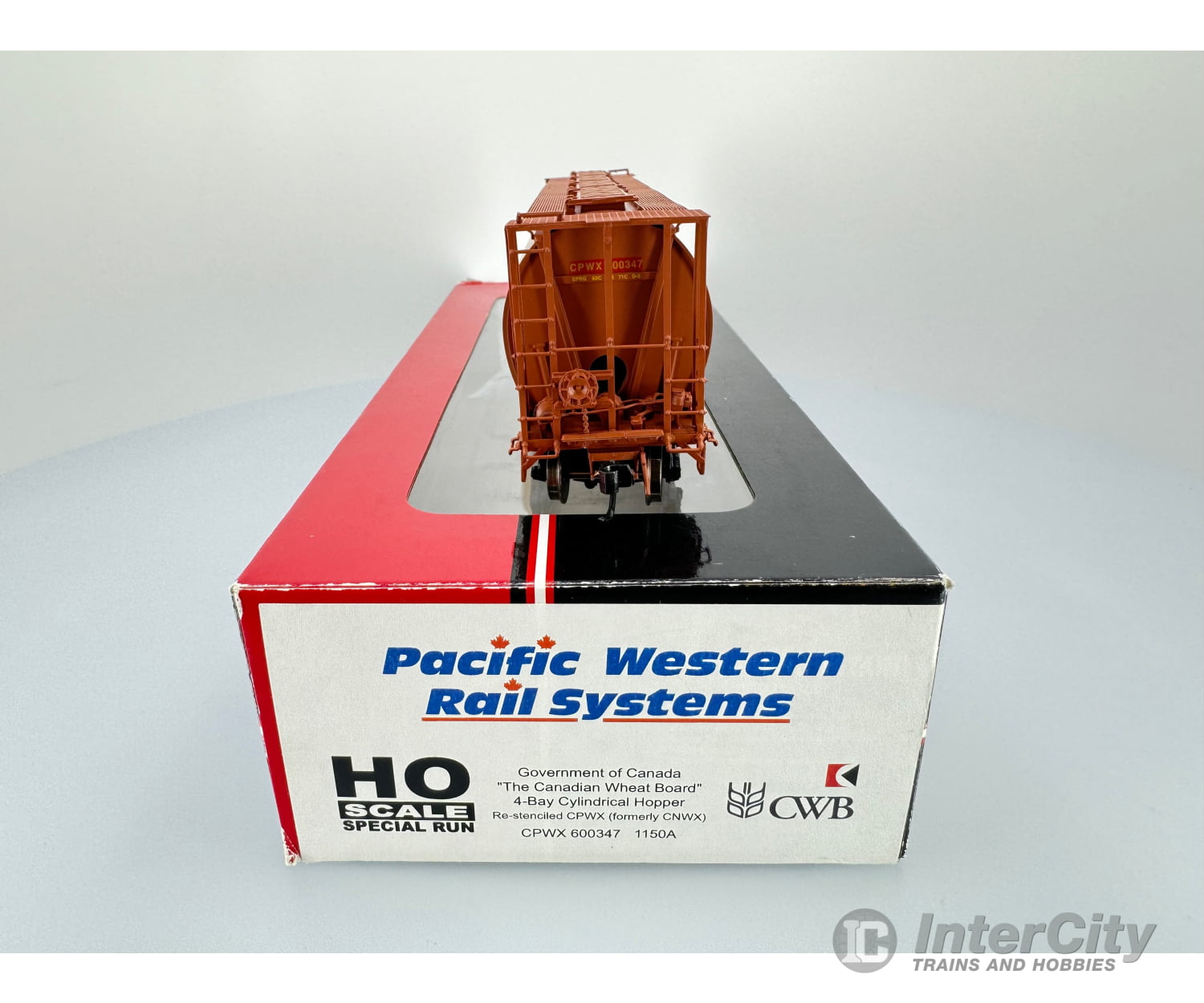 Intermountain 1150A Ho 4-Bay Cylindrical Covered Hopper Canadian Wheat Board (Cnwx) 600347 Freight