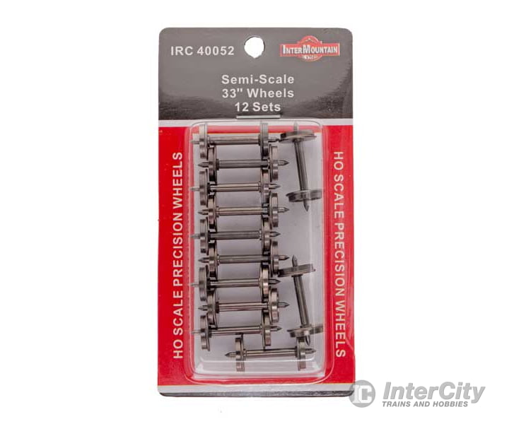 Intermountain 40052 Ho Semi Scale Metal Wheelsets 33 Pack Of 12 Parts