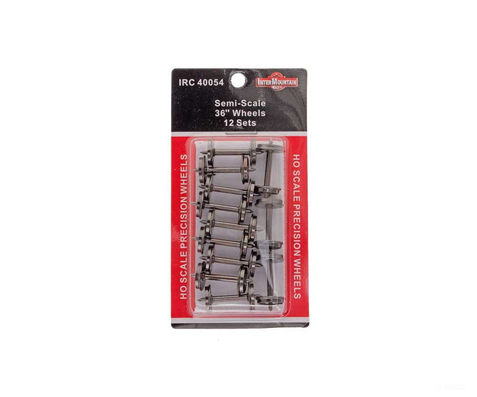 Intermountain 40054 Ho Semi Scale Metal Wheelsets 36 Pack Of 12 Parts