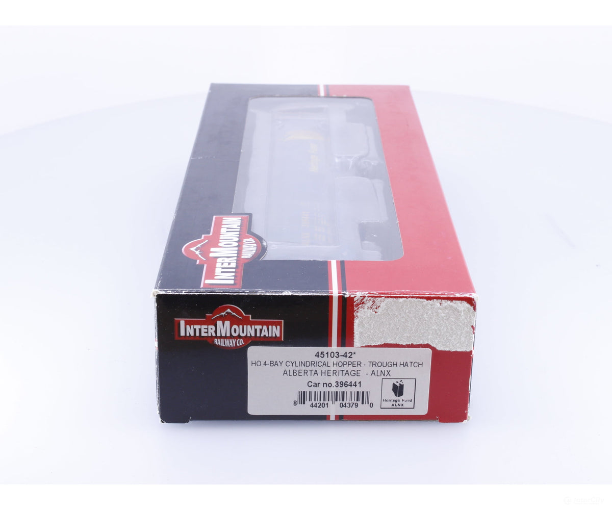 InterMountain 45103-42 HO 4-Bay Cylindrical Hopper Alberta Heritage Weathered Alberta (ALNX) 396441 - Freight Cars