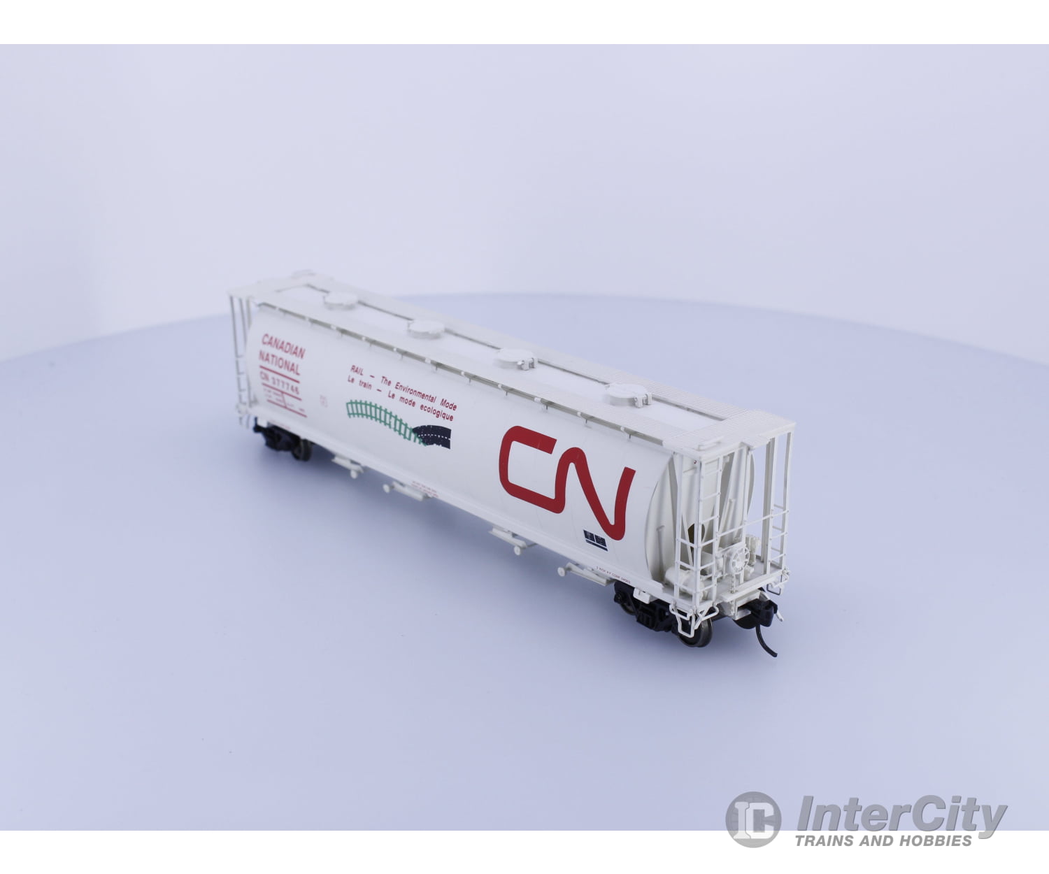 InterMountain 45202-04 HO Cylindrical Covered Hopper Environmental Mode Canadian National (CN) 377746 Freight Cars