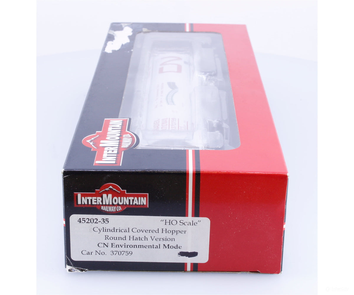 Intermountain 45202-35 HO 4 Bay Cylindrical Covered Hopper Canadian National (CN) 370759 - Freight Cars