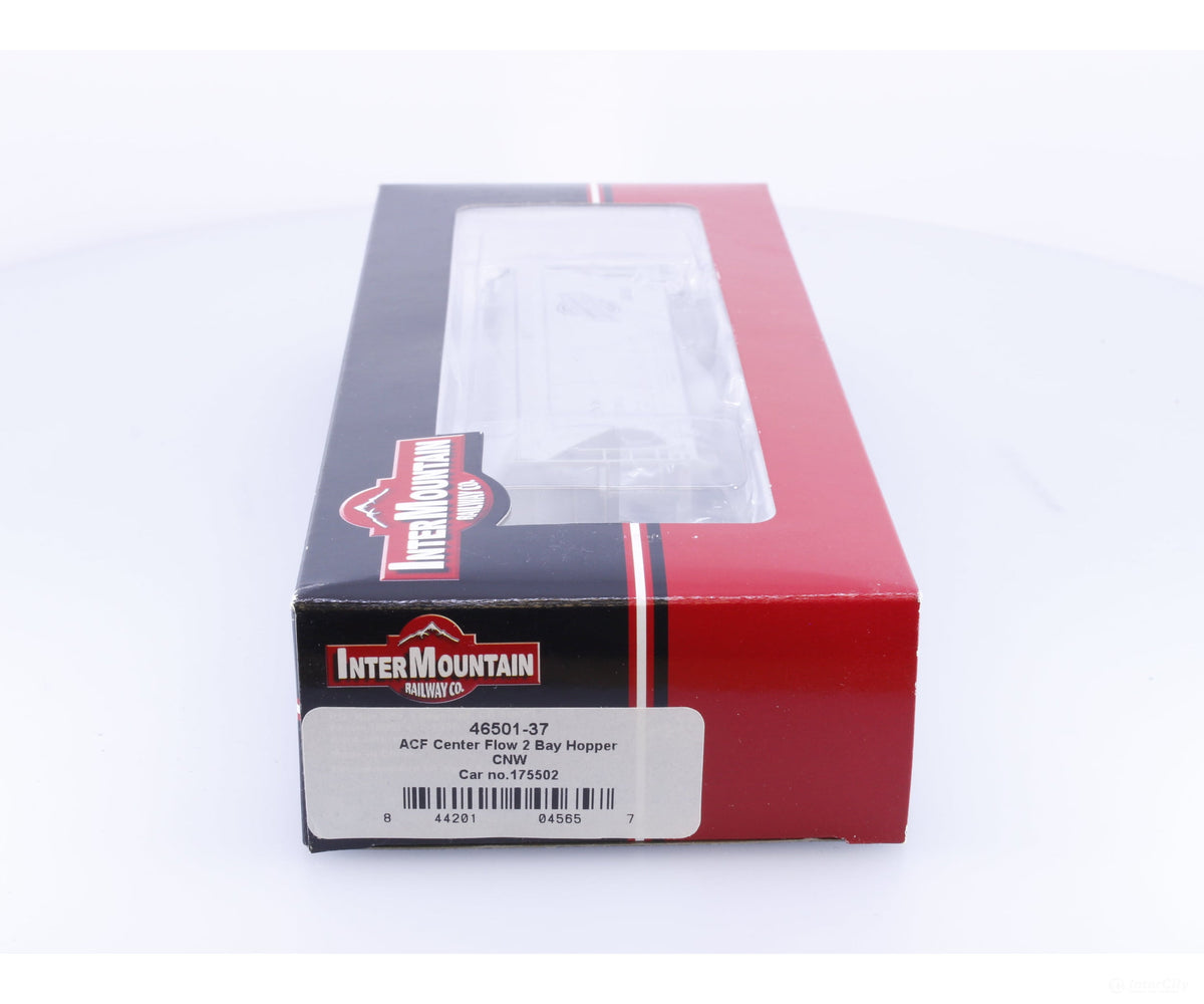 InterMountain 46501-37 HO ACF Center Flow 2 Bay Hopper CNW Weathered Chicago and North Western (CNW) 175502 - Freight