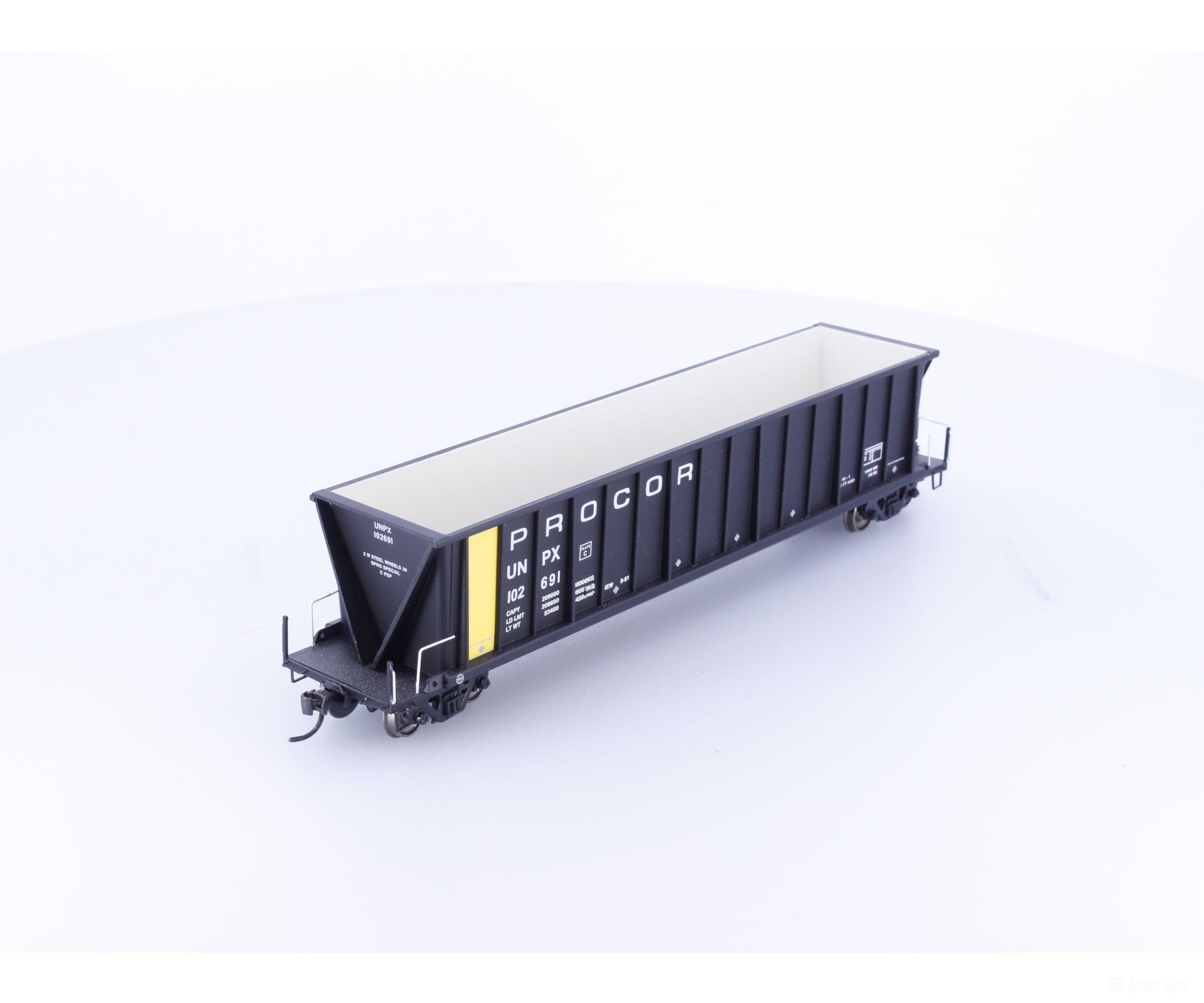InterMountain 47104-04 HO Bathtub Coal Gondola (UNPX) Procor Leasing (PROX) 102691 - Freight Cars