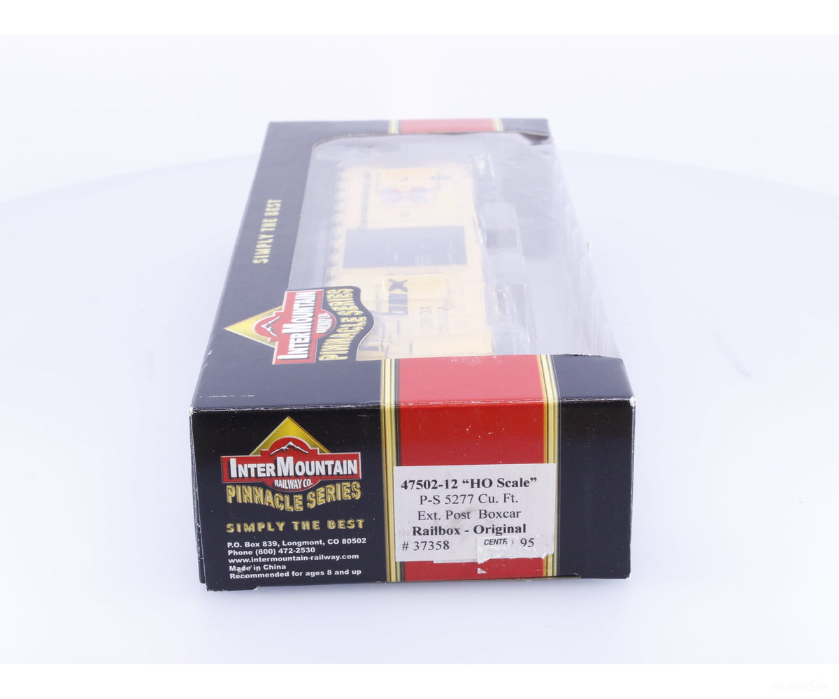 InterMountain 47502-12 HO P-S 5277 Cu. Ft. Exterior Post Single Door Boxcar Railbox (RBOX) 37358 - Freight Cars