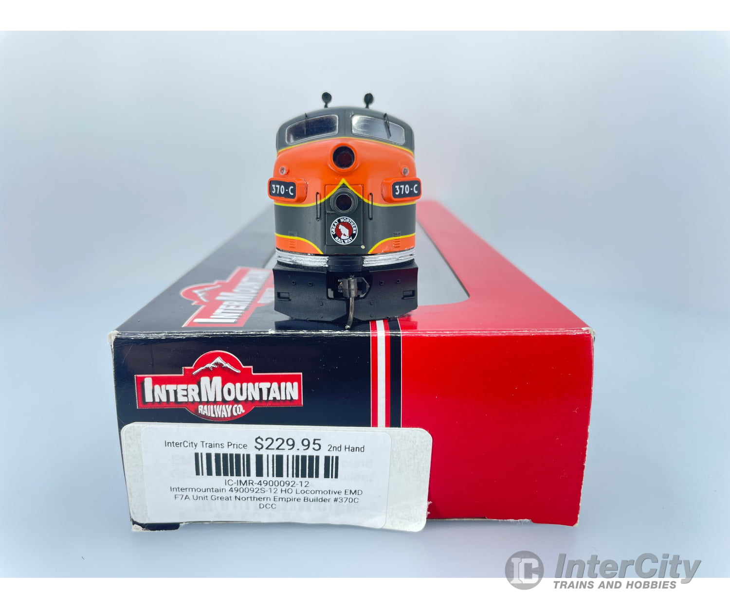 Intermountain 490092S-12 Ho Locomotive Emd F7A Unit Great Northern Empire Builder #370C Dcc & Sound