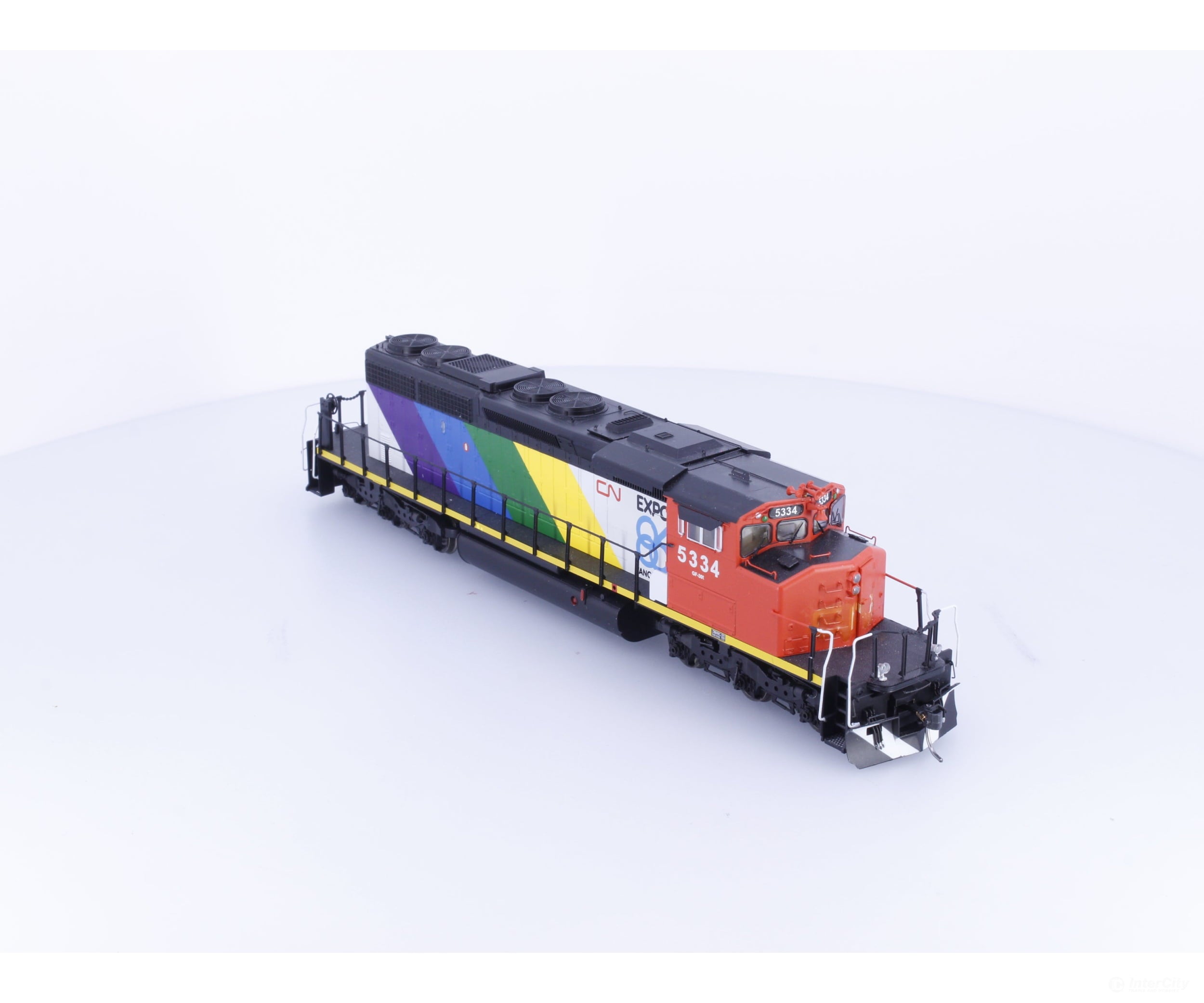 InterMountain 49305S-01 HO SD40-2W Diesel Locomotive with ESU Loksound EXPO 86 Canadian National (CN) 5334 DCC & Sound