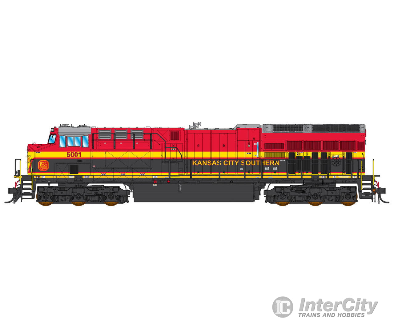 Intermountain 497107S-05 Ho Tier 4 Locomotive W/Sound - Kansas City Southern Kcs Dcc & Sound Road