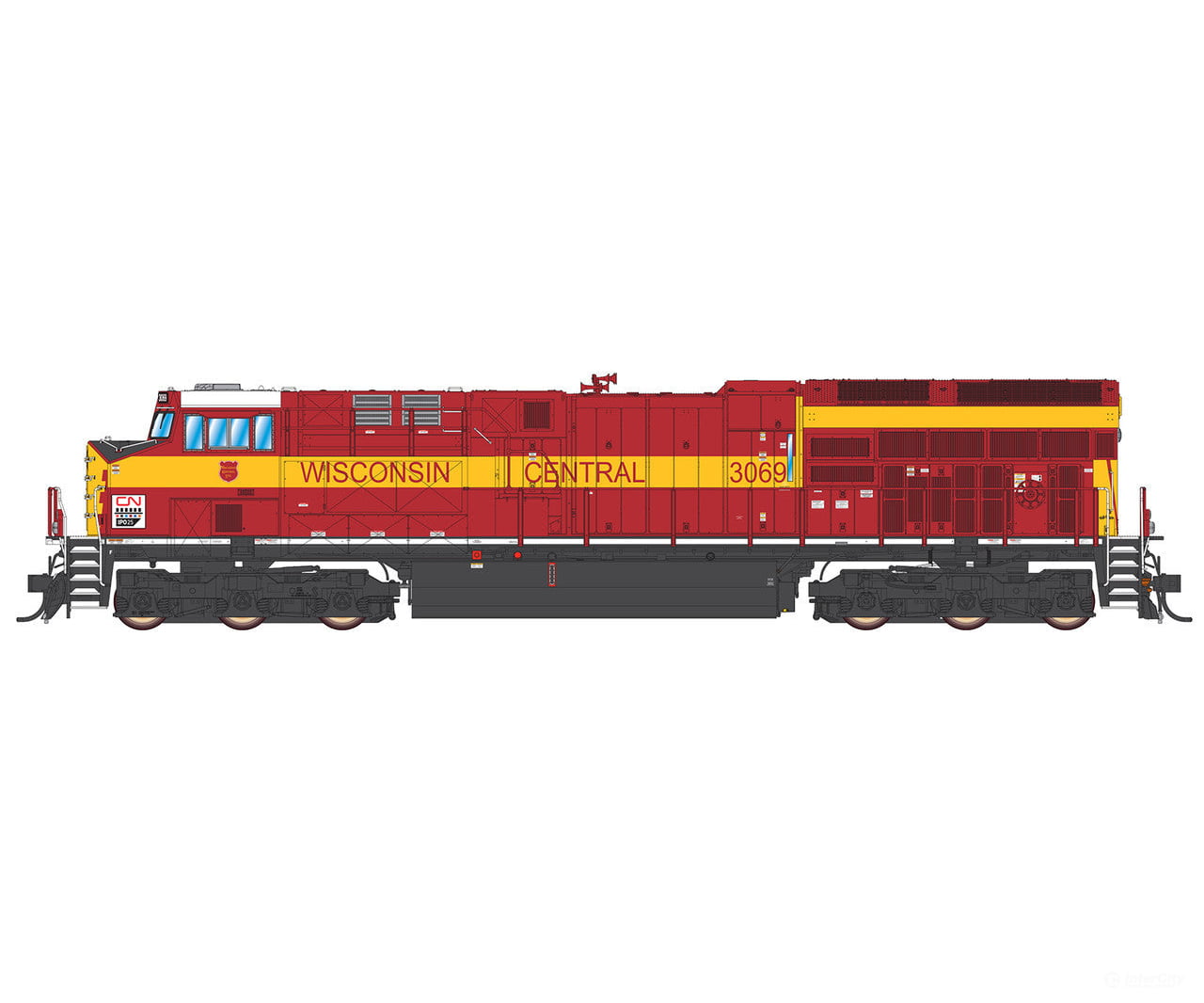 Intermountain 497113S-01 Ho Tier 4 Locomotive W/Sound - Cn Heritage Wc Dcc & Sound #3069 Locomotives