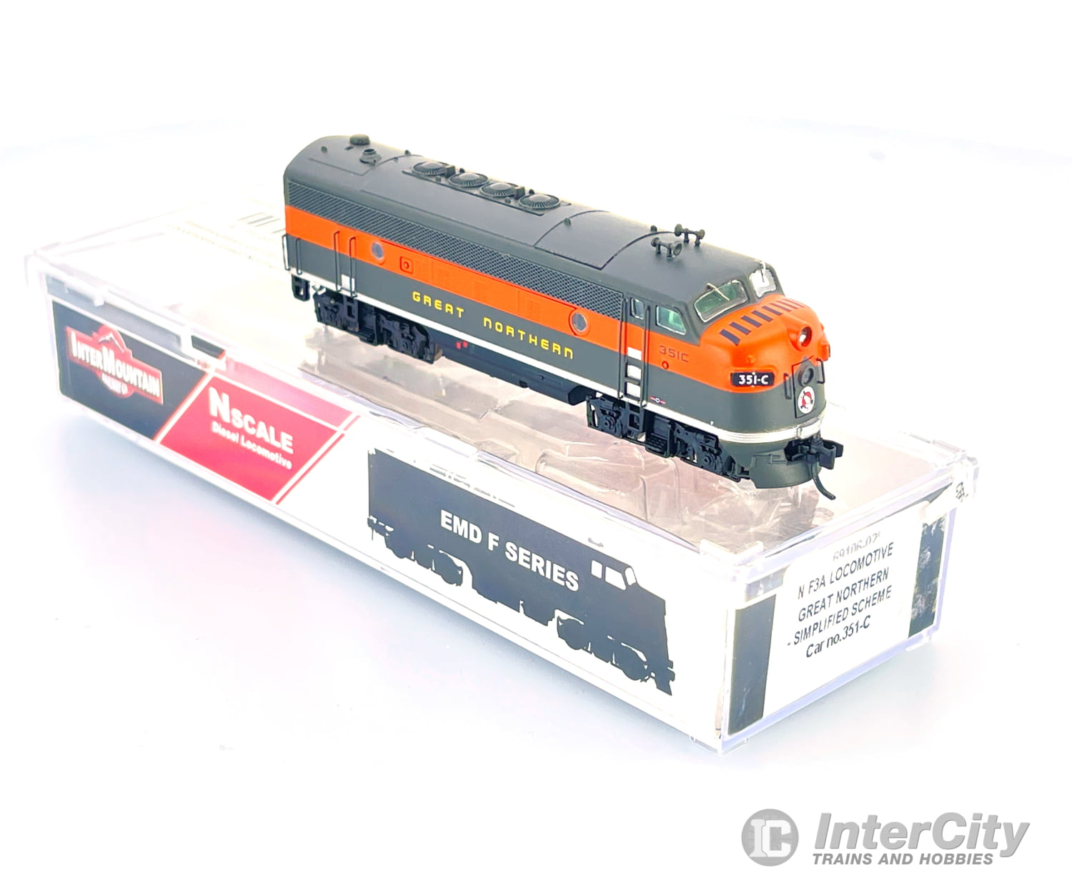 Intermountain 69106-02 N F3A Diesel Locomotive Great Northern Gn #351-C Locomotives