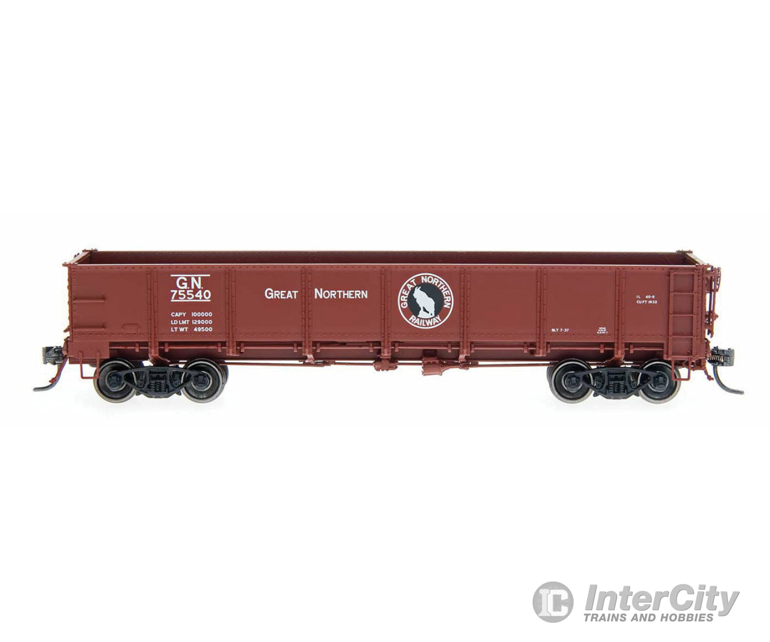 Intermountain Ho 35010 General-Service Drop-Bottom Gondola - Ready To Run -- Great Northern (Boxcar