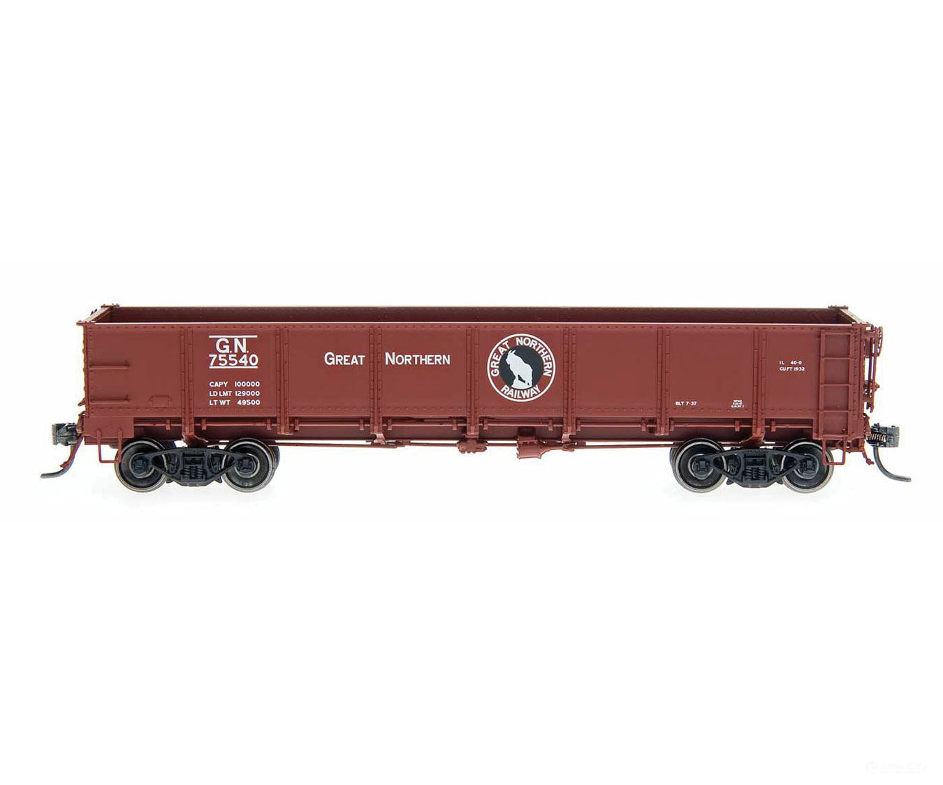 Intermountain Ho 35010 General-Service Drop-Bottom Gondola - Ready To Run -- Great Northern (Boxcar