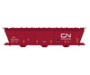 Intermountain HO 47091 ACF 4650 Cubic Foot 3-Bay Covered Hopper - Canadian National WC (Boxcar Red Noodle Logo yellow