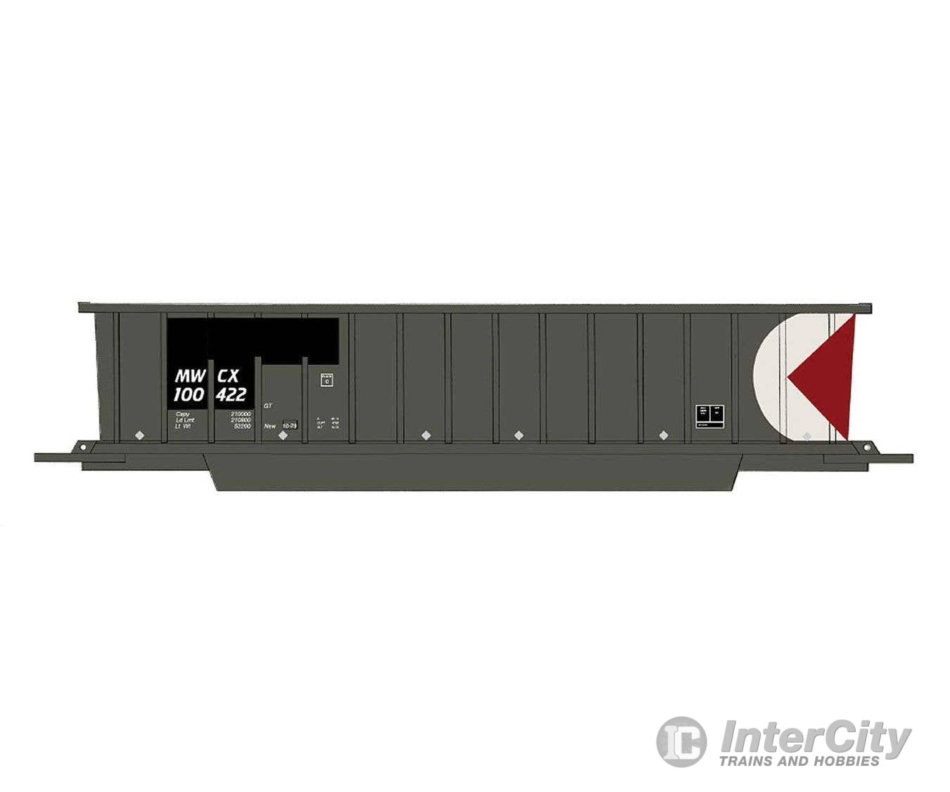 Intermountain HO 47113 Bathtub Coal Gondola - MWCX (Patched Ex-CP black red white Multimark) Freight Cars