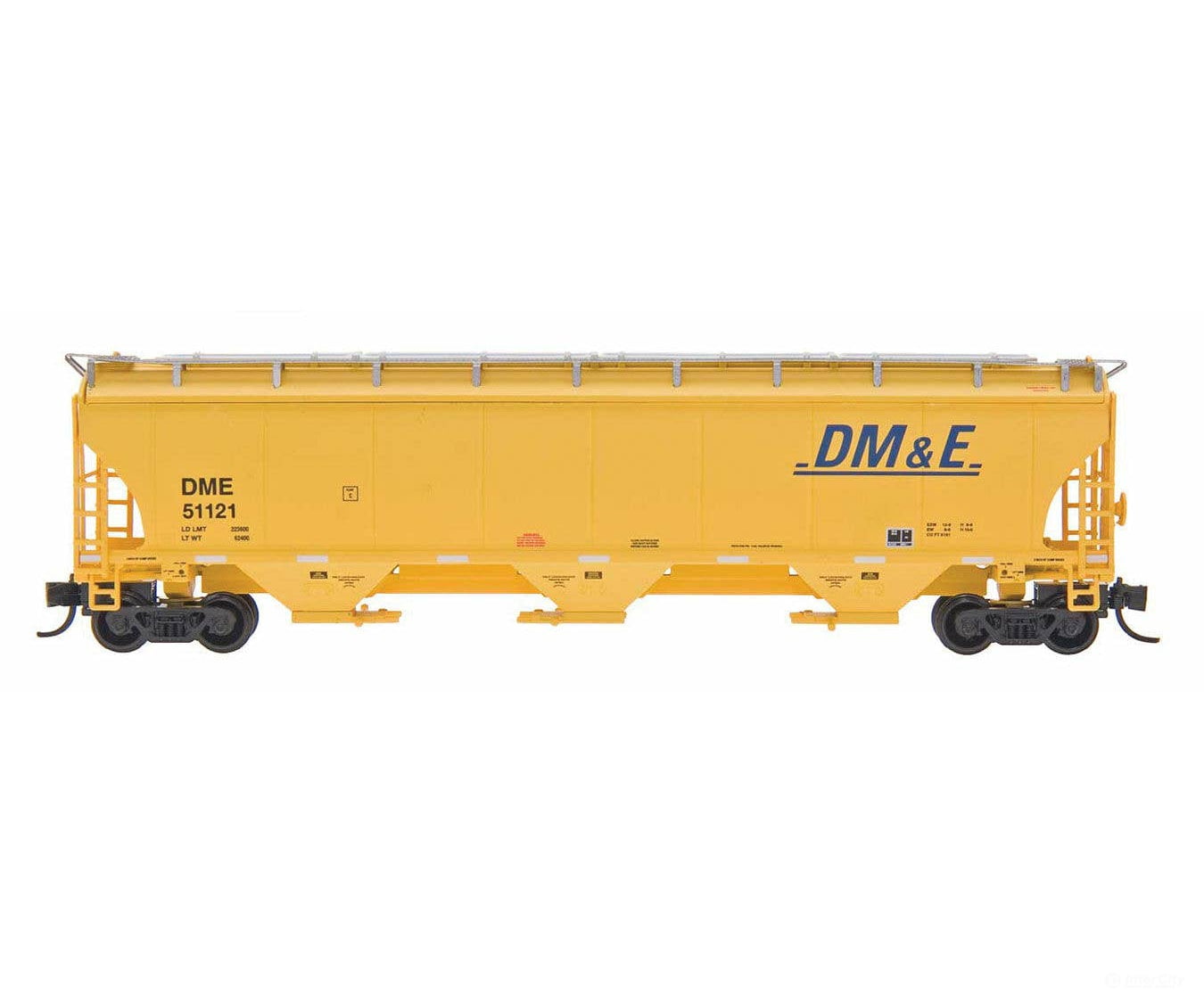 Intermountain HO 472105 Trinity 5161 Cubic Foot Covered Hopper - Dakota Minnesota & Eastern (yellow blue) Freight Cars