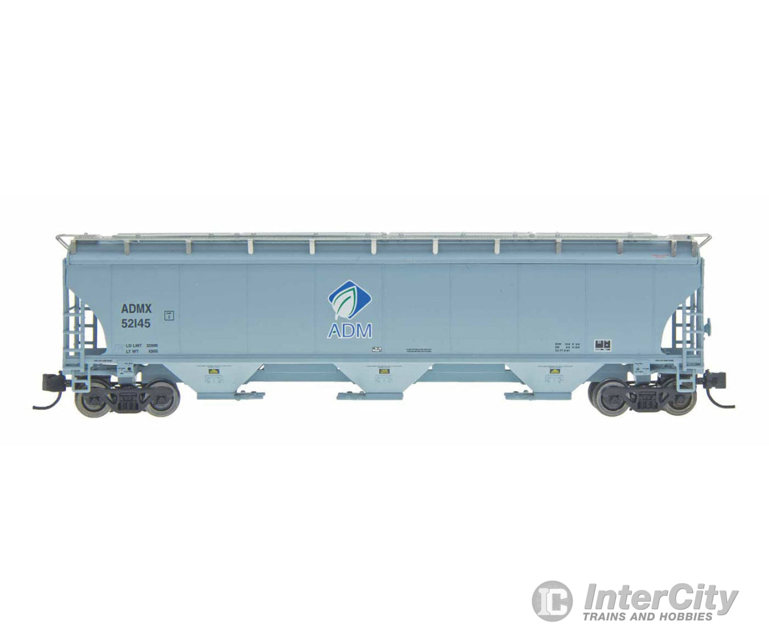 Intermountain Ho 472111 Trinity 5161 Cubic Foot Covered Hopper Archer-Daniels-Midland (Gray Blue