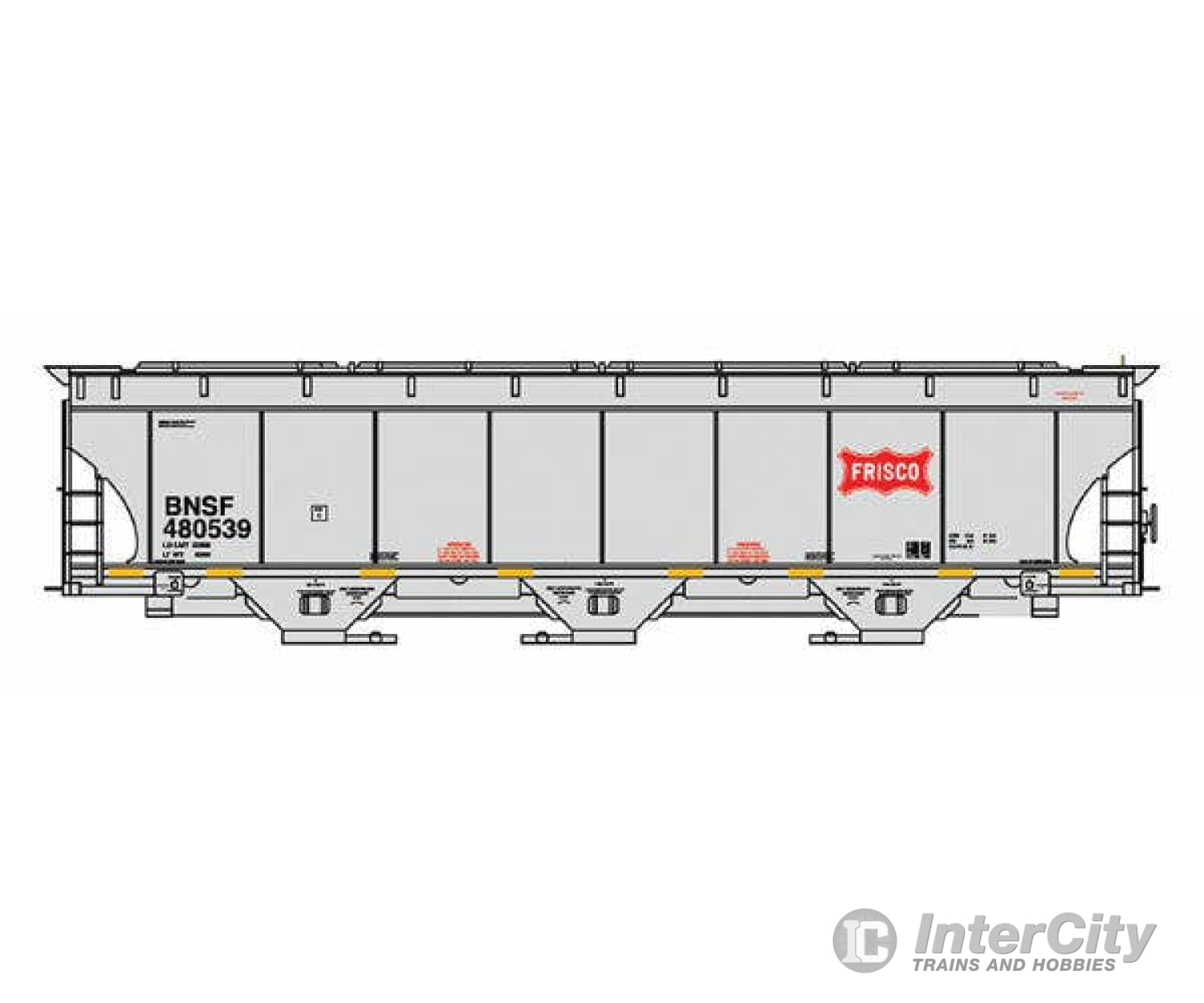 Intermountain Ho 472145 Trinity 5161 Cubic Foot Covered Hopper - Ready To Run Bnsf Railway (Frisco