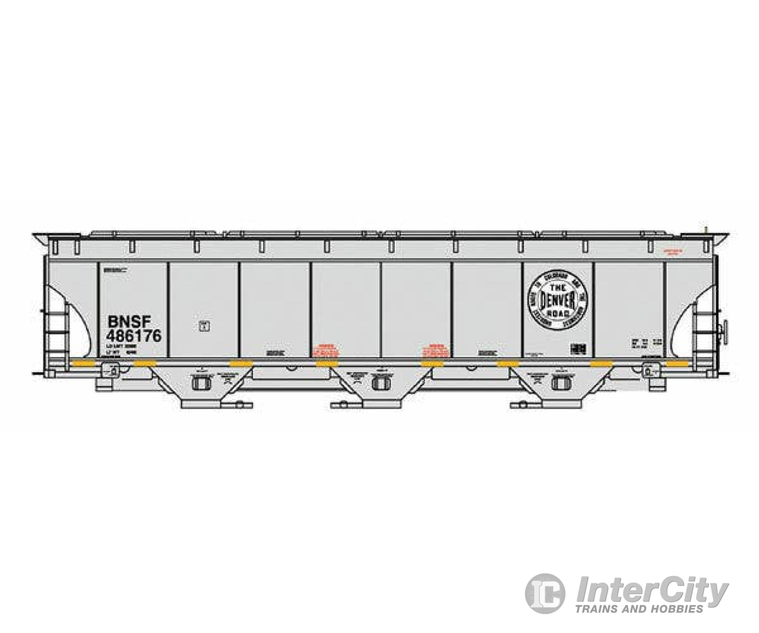 Intermountain Ho 472147 Trinity 5161 Cubic Foot Covered Hopper - Ready To Run Bnsf Railway (Denver