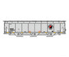 Intermountain HO 472148 Trinity 5161 Cubic Foot Covered Hopper - BNSF Railway (Northern Pacific Legacy Scheme gray