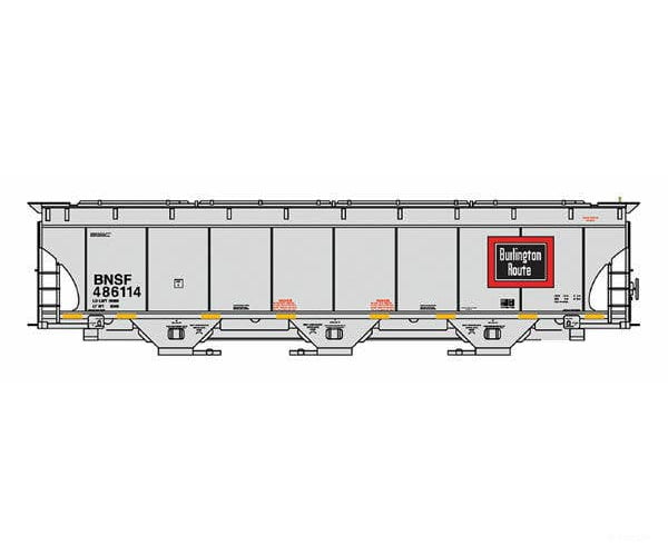Intermountain HO 472149 Trinity 5161 Cubic Foot Covered Hopper - BNSF Railway (Chicago Burlington & Quincy Legacy