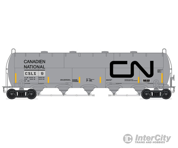 Intermountain HO 48912 Procor Pressure-Flow Hopper - Holcim Canada Ex-CN (gray Noodle Logo & Lettering) Freight Cars