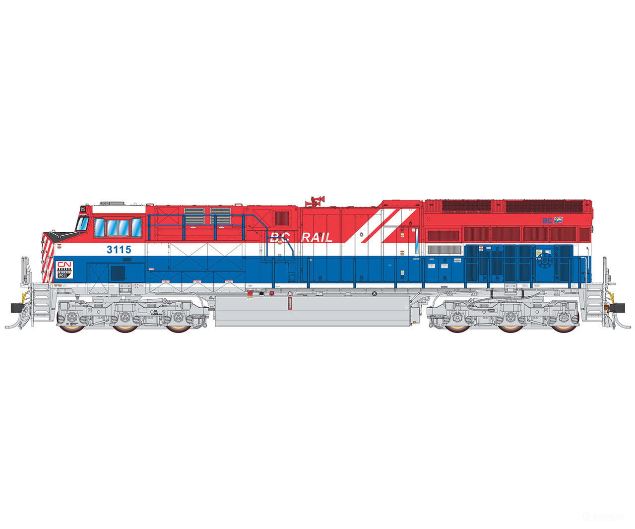 Intermountain Ho Tier 4 Locomotive W/Sound - Cn Heritage Bc Rail Dcc & Sound #3115 Locomotives