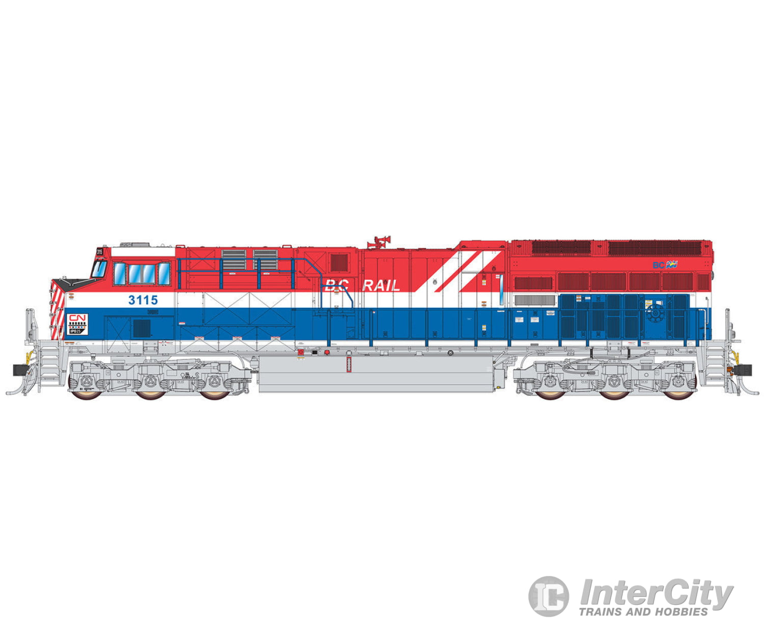 Intermountain Ho Tier 4 Locomotive W/Sound - Cn Heritage Bc Rail Dcc & Sound #3115 Locomotives