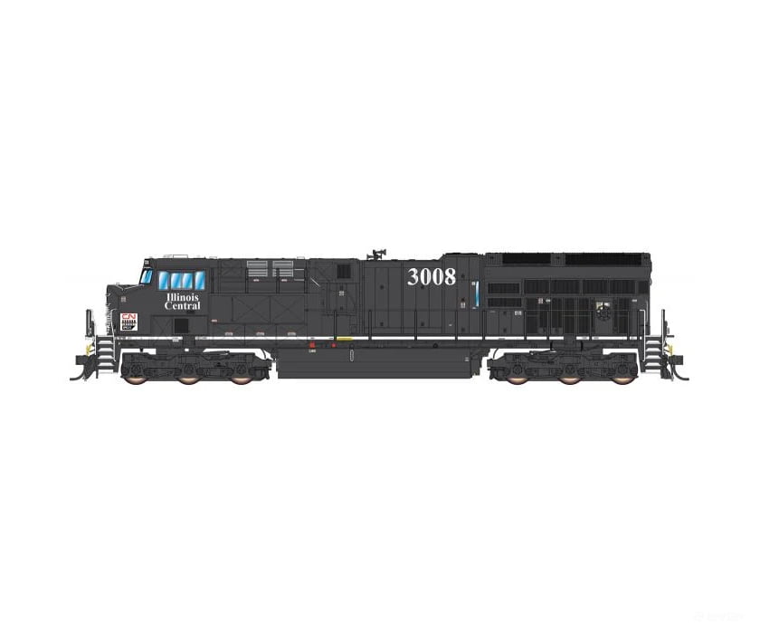 Intermountain Ho Tier 4 Locomotive W/Sound - Cn Heritage Ic Illinois Central Dcc & Sound #3008