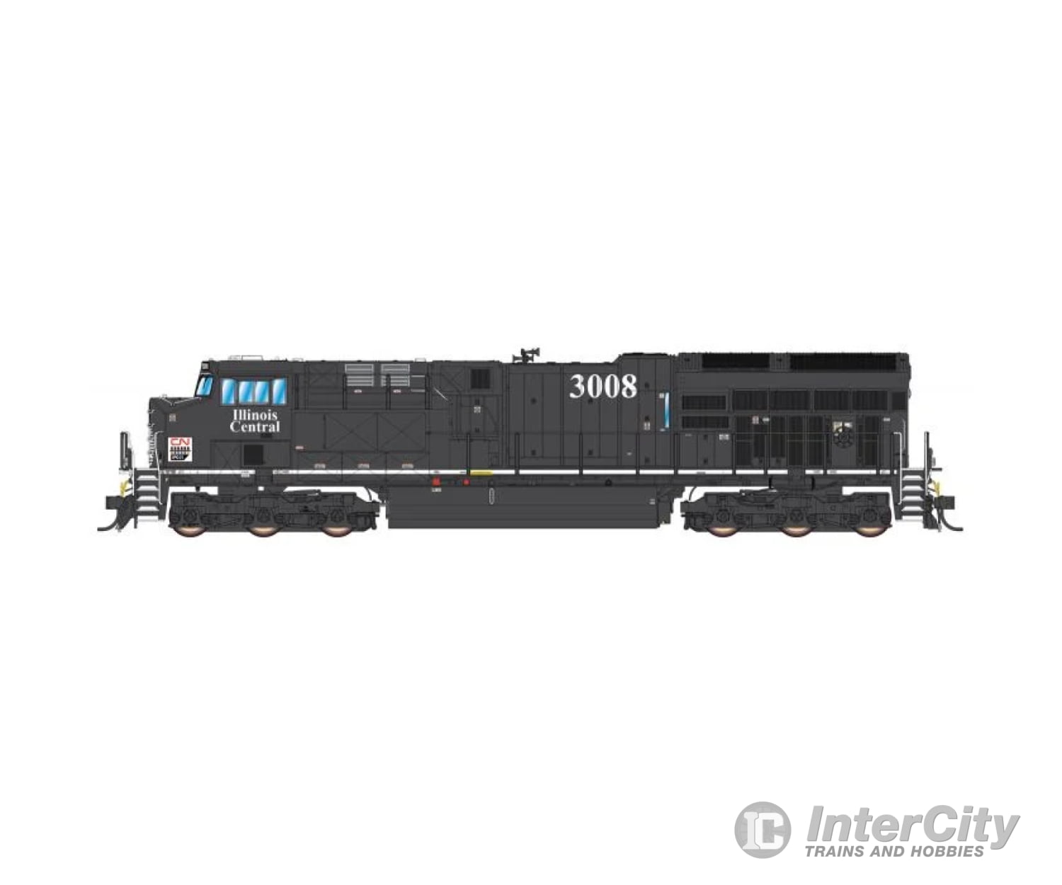 Intermountain Ho Tier 4 Locomotive W/Sound - Cn Heritage Ic Illinois Central Dcc & Sound #3008