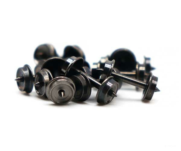 Intermountain N 60057 Metal Wheelsets -- 33 Diameter .537 Axle Length For Mtl Trucks - 100 Axles