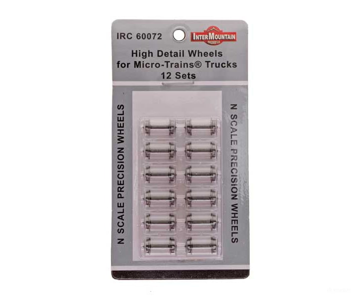 Intermountain N 60072 33’’ High-Detail Brass Insulated Wheelsets - For Micro-Trains(R) Trucks 12 Axles Parts