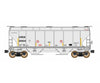 Intermountain N 669005 Trinity 3281 2-Bay Covered Hopper - Ready to Run - Chicago Rail Leasing CRDX (gray yellow