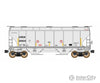 Intermountain N 669005 Trinity 3281 2-Bay Covered Hopper - Ready to Run - Chicago Rail Leasing CRDX (gray yellow