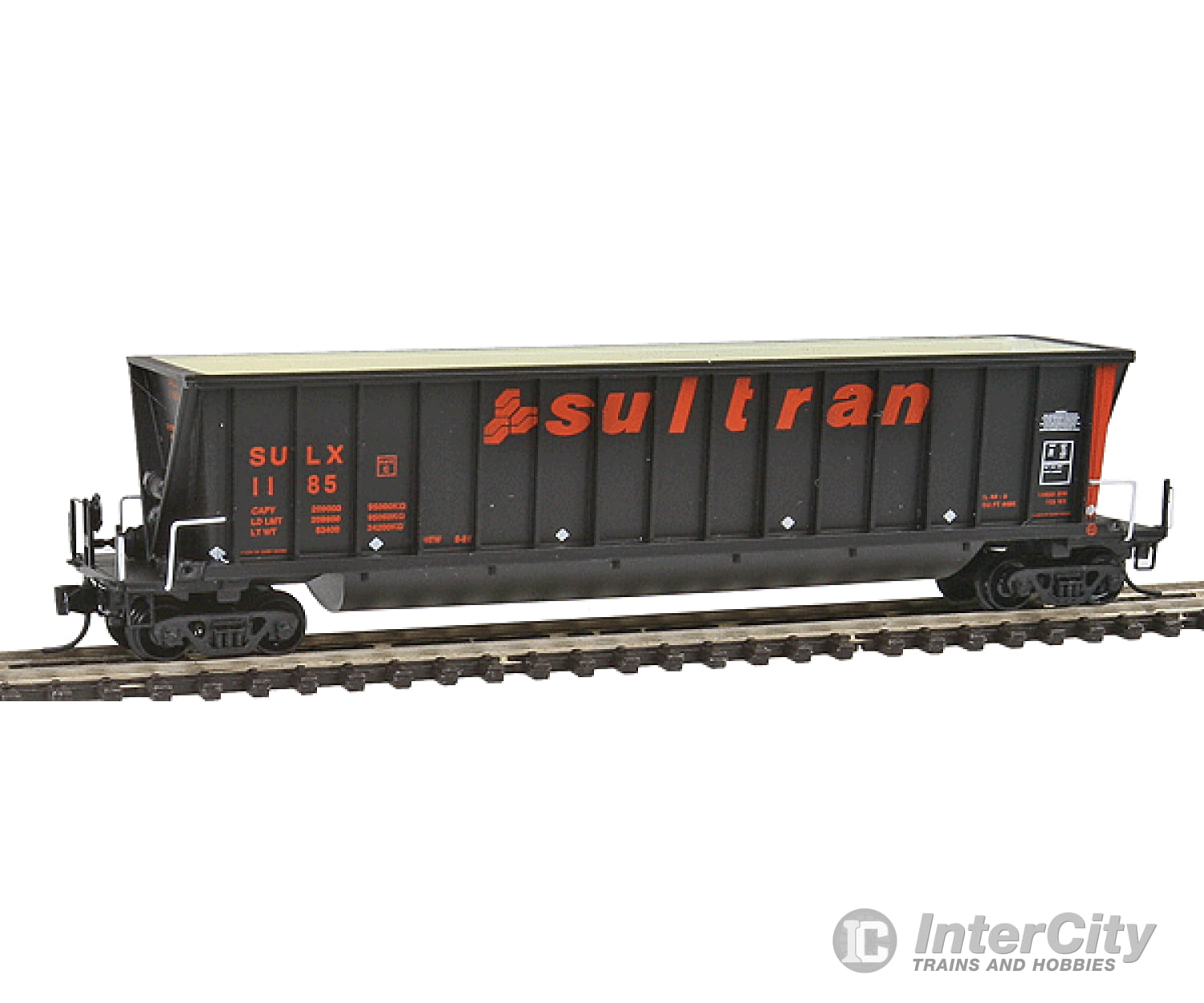 Intermountain N 67103 Bathtub Coal Gondola - Ready To Run -- Sultran Sulx (Black Orange Large