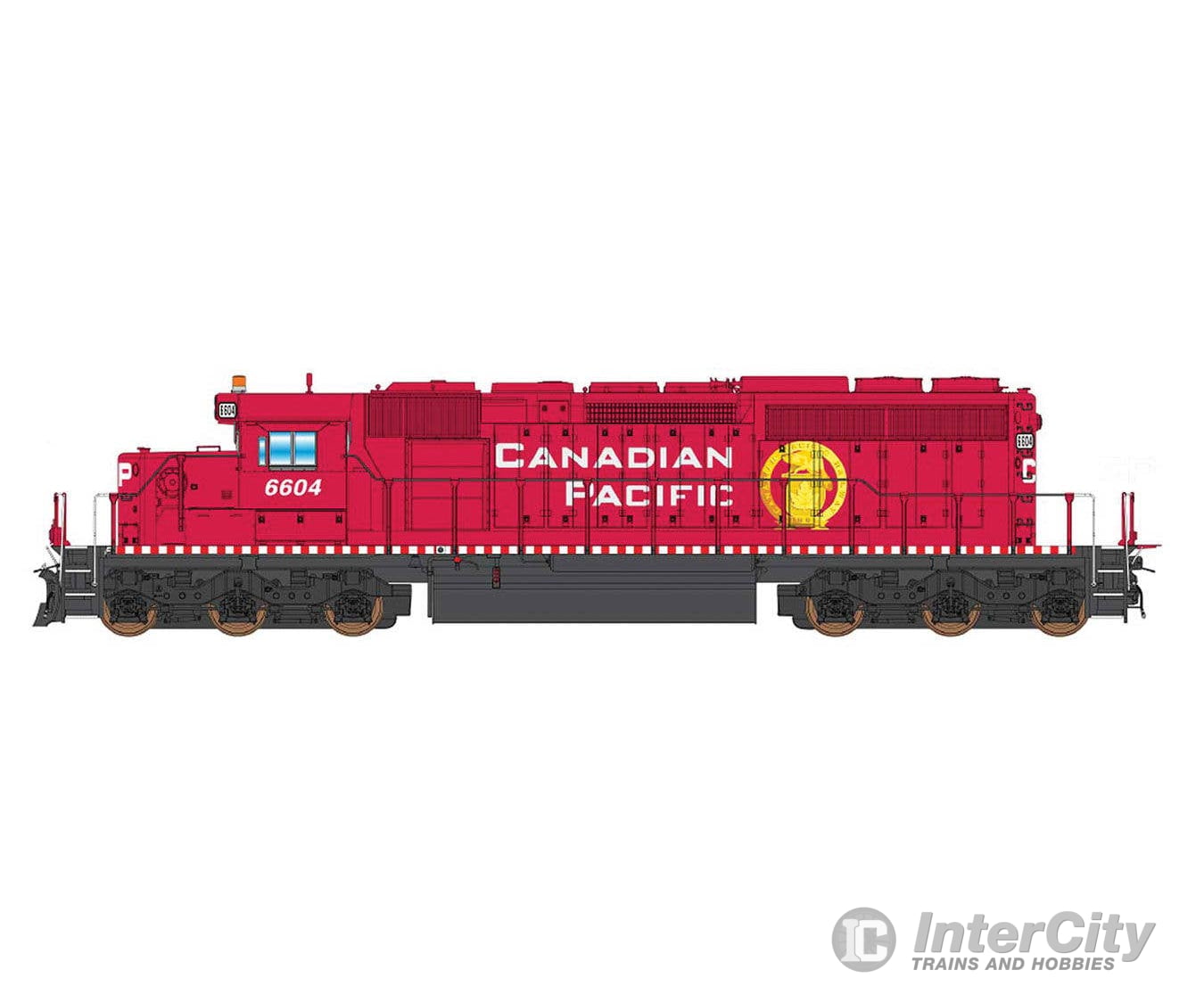 Intermountain N 69377 EMD SD40-2 - Standard DC - Canadian Pacific (red white Golden Beaver Logo) Locomotives