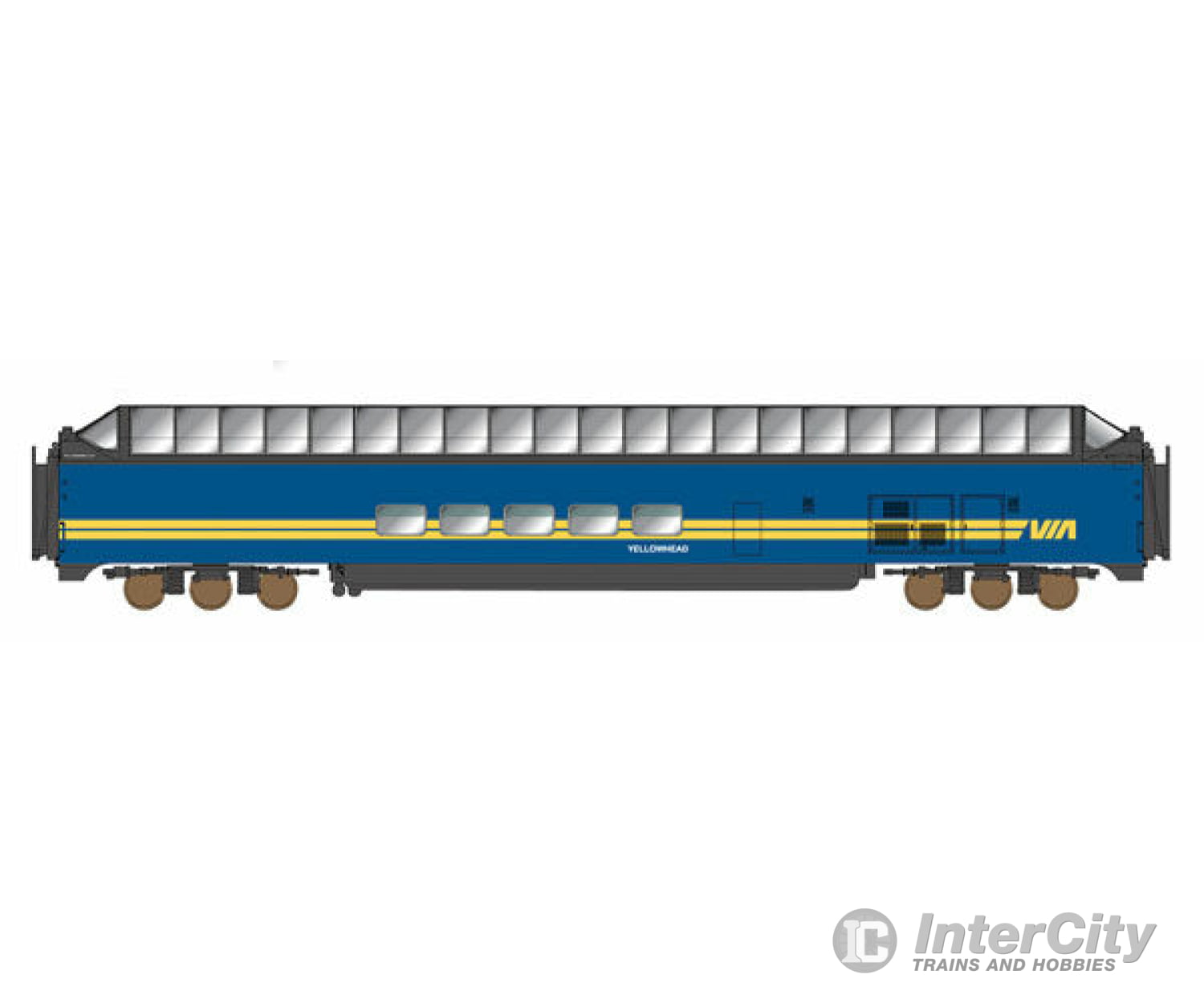 Intermountain N 7111 P-S Superdome Smooth-Side Full-Length Dome - Ready To Run -- Via Rail Canada