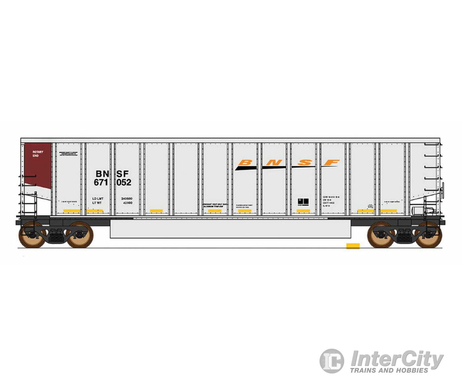 Intermountain Rail Ho 4401011 Scale 14 Panel Coalporter - Bnsf Freight Cars