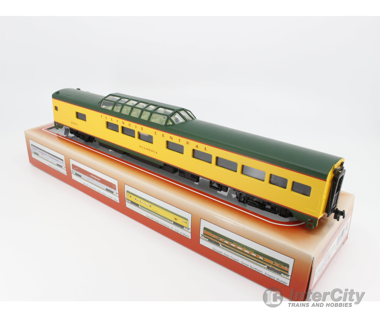 International Hobby Corp. 48337 Ho Vista Dome Passenger Car Smooth Side P.s. Illinois Central (Ic)