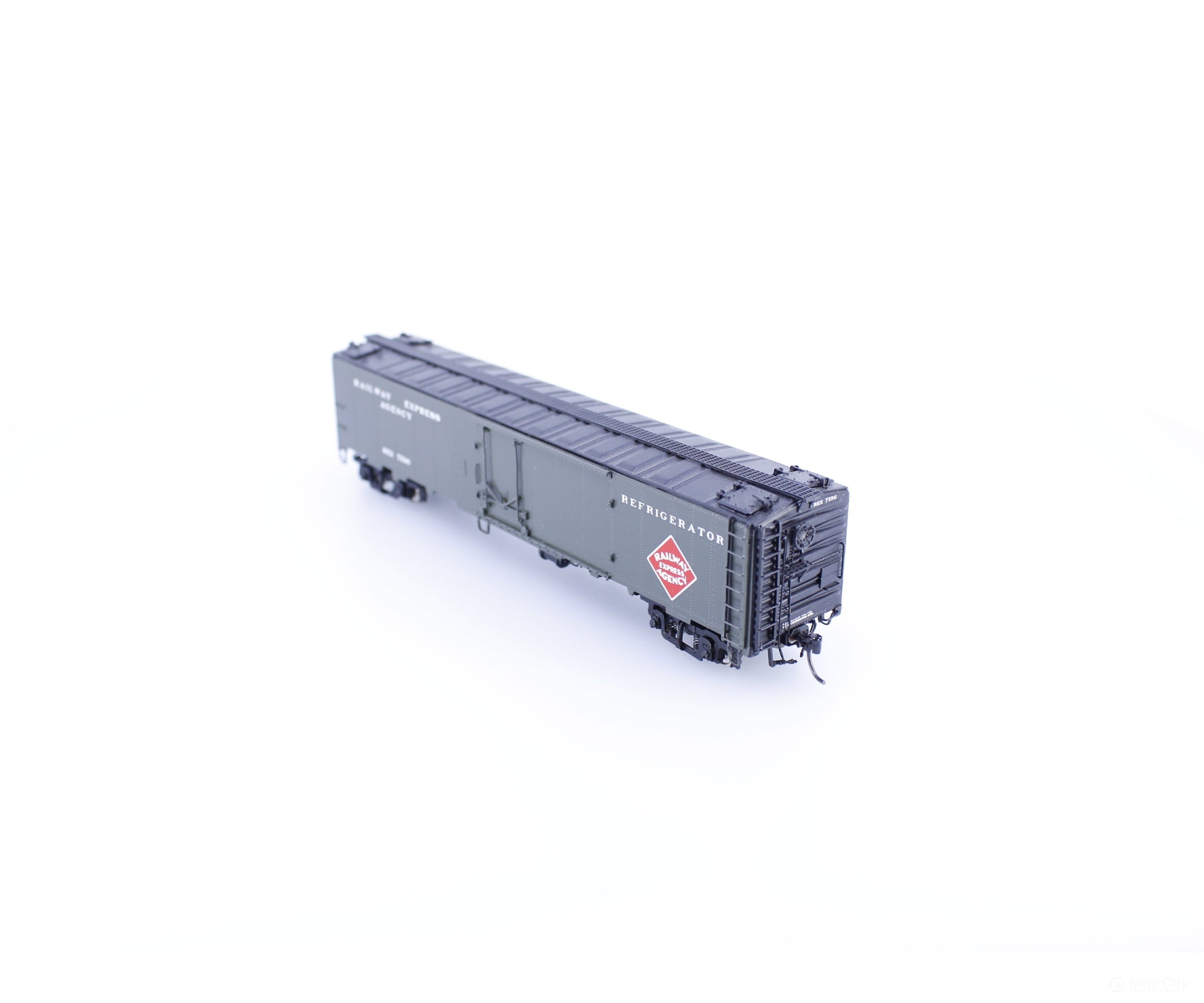 Iron Horse Models 15590 HO Railway Express Agency Gondola Painted Railway Express Agency (REX) 7196 Freight Cars