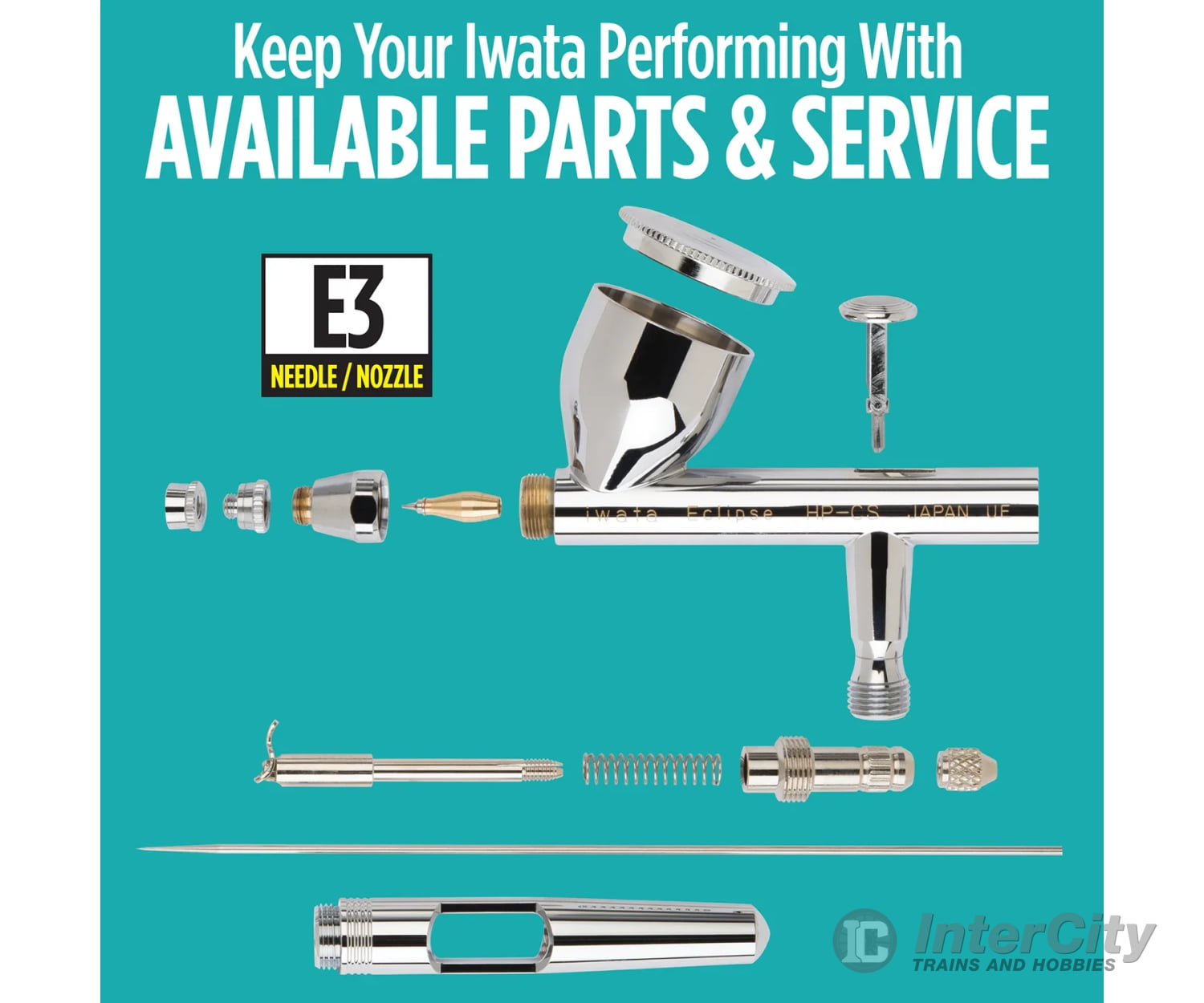Iwata ECL4500 Eclipse HP-CS Gravity Feed Dual Action Airbrush Tools