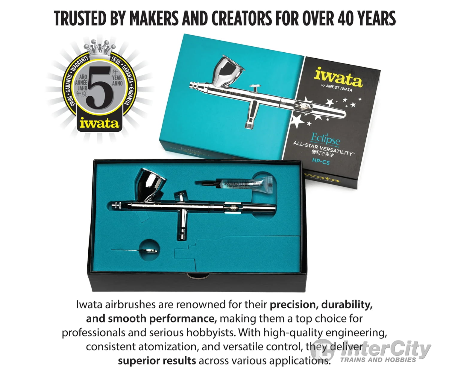 Iwata ECL4500 Eclipse HP-CS Gravity Feed Dual Action Airbrush Tools