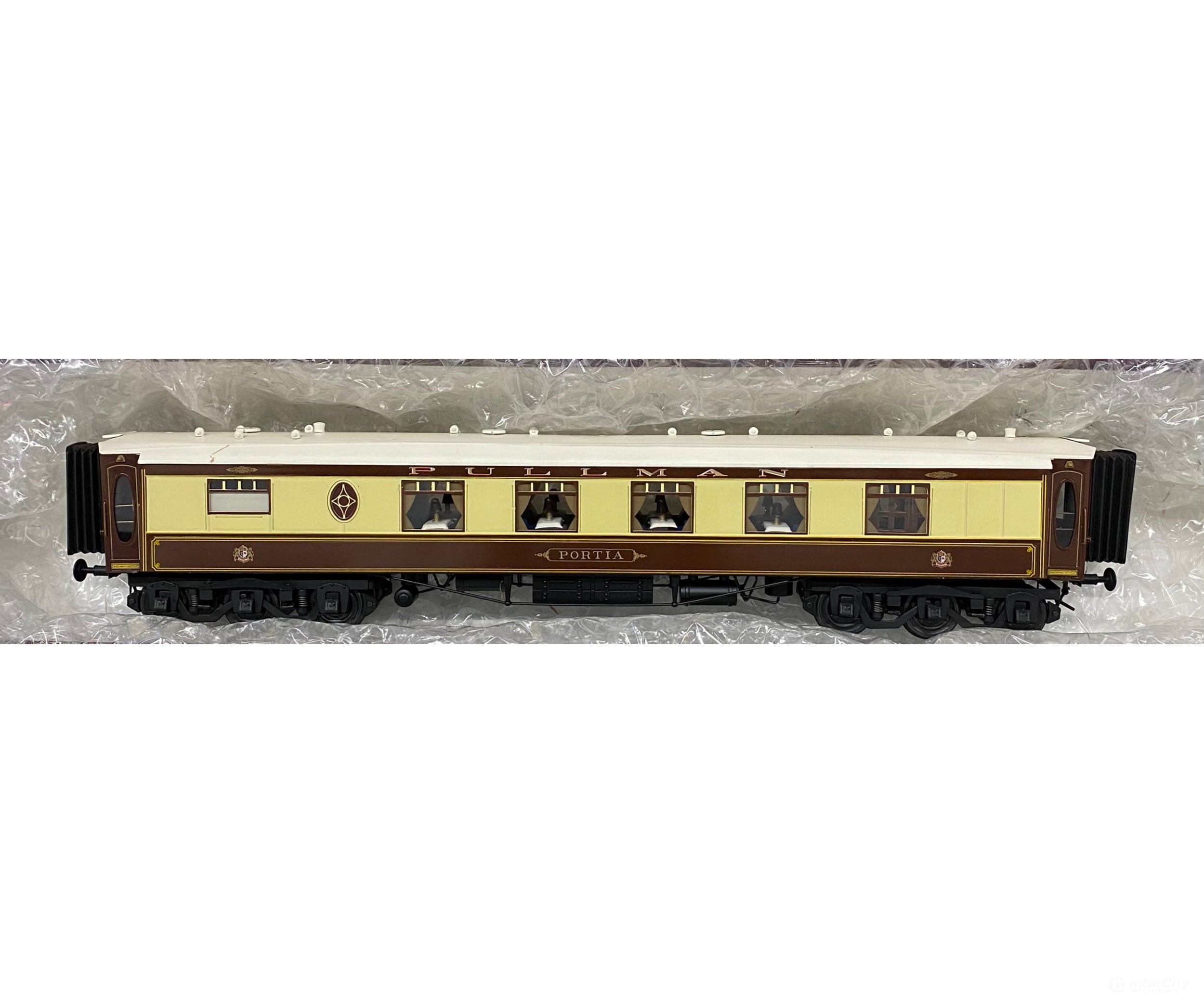 J&M Models GP310 1 Pullman Coach Portia Brown and Cream Livery European Passenger Cars