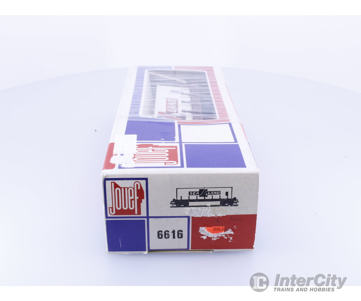 Jouef 6616 HO DB Staked Flat Car with Sea Land Container European Freight Cars