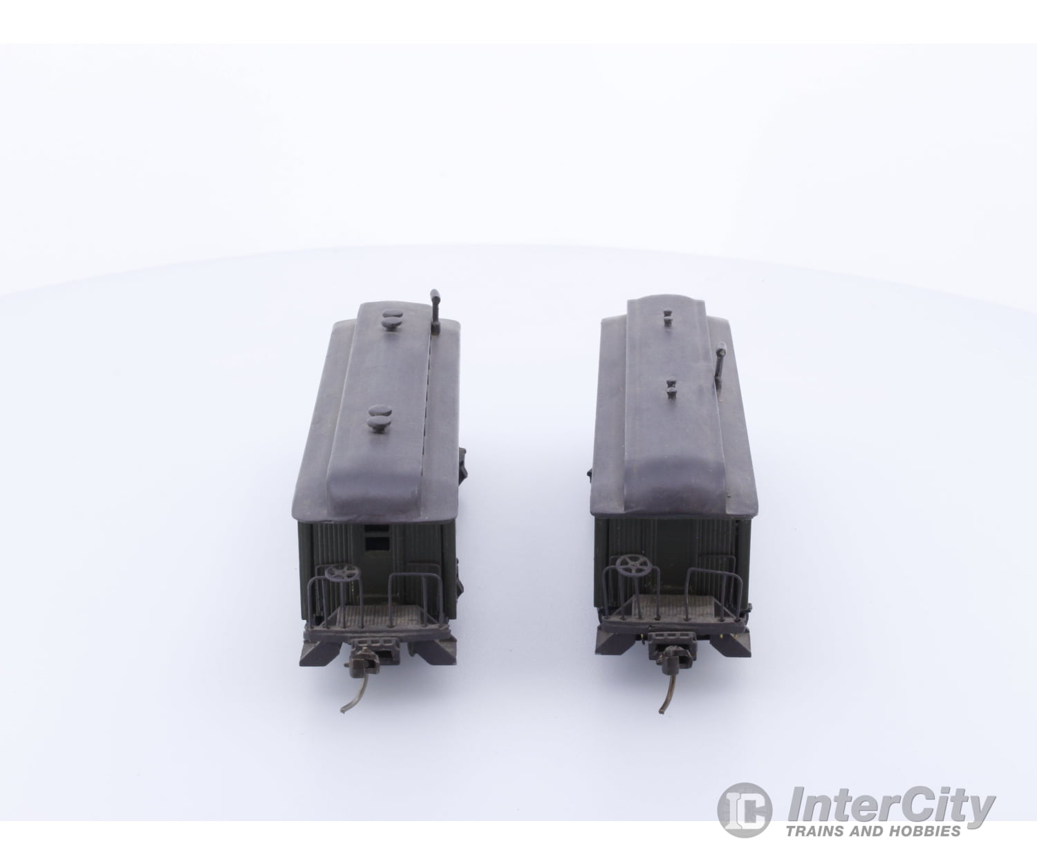 JPB Enterprises OLDTIMER HO Brass 2 Pair Old Timer Coaches Painted Canadian National (CN) 5 & 6 Passenger Cars